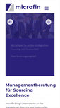 Mobile Screenshot of microfin.de